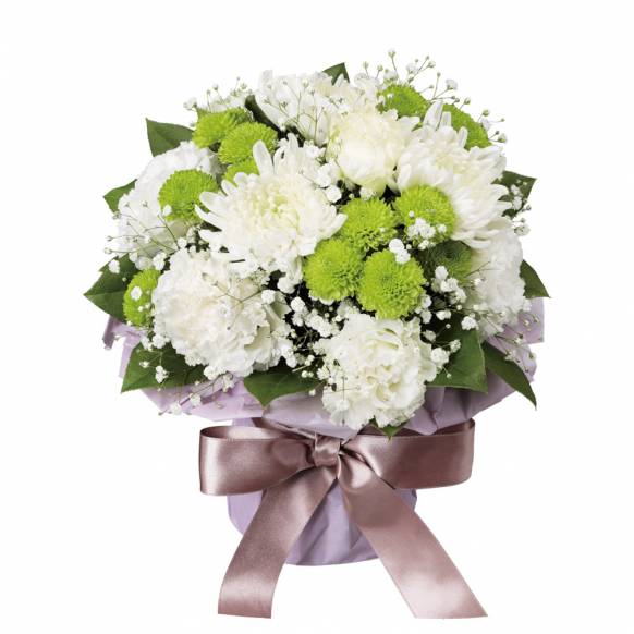 グラスブーケ （花瓶付き）（お供え）